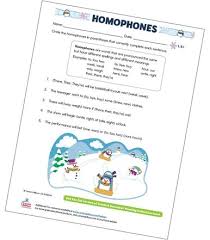 Homophones Free Printable In 2020 Homophones Free Learning Free Printables