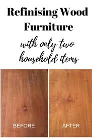 Refinishing Wood Furniture And Removing Scratches With Two Products Restore Wood Furniture Cleaning Wood Cleaning Wood Furniture