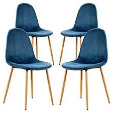 Choose from a wide range of dining chairs at amazon.in. Amazon Com Kmax Velvet Elegant Upholstered Dining Chairs Fabric Armless Accent Chair With Ring Pull Set Dining Chairs Fabric Dining Chairs Dining Chair Set