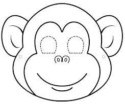 Masque De Singe A Imprimer Masque De Singe Coloriage Masque Coloriage Singe