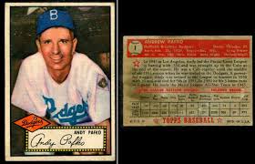 His leaf card #125 is available in two versions. 1952 Topps 1 Andy Pafko Brooklyn Dodgers