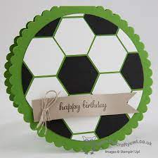 Or make one for your friends. The Crafty Owl Round Hexagon Football Punch Art Card