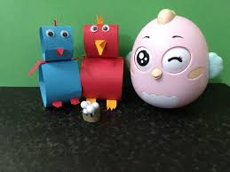 For making a flying crane you need a square sheet of plain or colored paper. Diy Colorful Construction Paper Bird Craft From A 6year Old Pictures