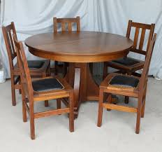 Oak 9 piece dining set; Bargain John S Antiques Mission Oak Antique Dining Set Stickley Brothers Table Chairs Bargain John S Antiques