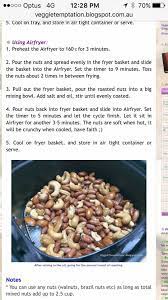 Roasting Nuts In Air Fryer Air Fryer Recipes Air Fry Recipes Air Frier Recipes