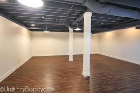 Drop Ceiling Tiles Supported By Molding Looks Like Coffered Ceiling Basement Remodel Finished Ba Basement Ceiling Painted Basement Design Basement Remodeling