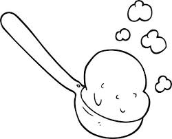 68 ice cream clipart + free 10 digital papers instant digital download : Black And White Cartoon Scoop Of Ice Cream Clipart Image