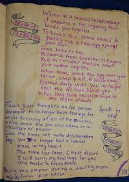 Kelsey S Craft Corner Spell Book Pages From My Diy Spell Book Spells Break Up Cleansing To End Unwanted Romantic Spell Book Wiccan Spell Book Magick Book