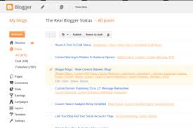 Sometimes We Need To Remove A Page Or Post From A Blog But Prefer To Not Delete It There Are Many Reasons For Not Wanting To Post Status Blogger Feature