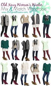 Old Navy Women S Winter Mix Match Wardrobe Bargainbriana Mix Match Outfits Winter Outfits Women Capsule Outfits