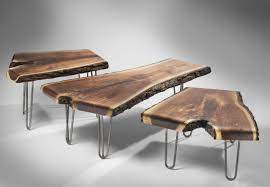 Great for coffee tables, modern desks, night stands. 3 Rod Hairpin Legs Coffee Table Wood Wood And Metal Table Coffee Table