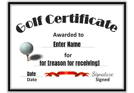 The principles and methods are simple to learn and at the same time powerful. Free Printable Golf Certificates Customizable