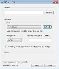 Iso To Usb Is A Handy And Reliable Utility Designed To Burn Iso Files To Removable Usb Drives You Only Need To Select The Iso File You Usb Usb Drive Freeware