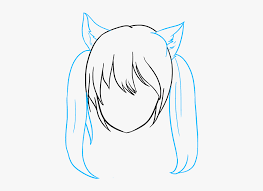 How To Draw Anime Cat Girl Sketch Hd Png Download Transparent Png Image Pngitem