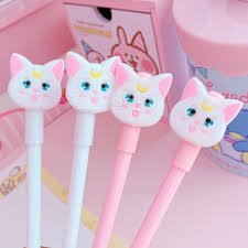 Free Shipping Artemis Kitty Pen Set 2 Pink 2 Whites Pens From Ocean Kawaii In 2020 Cartoon Cake Pen Sets White Pen