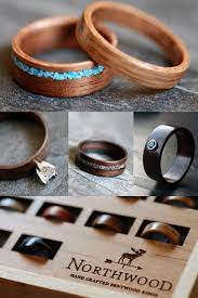 Northwood Handcrafted With Love Wooden Rings Engagement Bentwood Rings Wood Rings