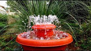 Diy plant pot water fountain. How To Make Outdoor Fountain Used Plastic Pots Diy Youtube