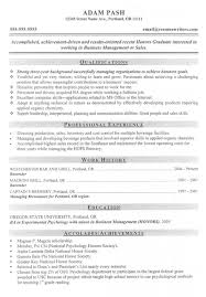Good Mba Business Management Or Sales Candidate Resume Good Resume Examples College Resume Job Resume Samples