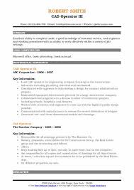 cad operator resume samples qwikresume