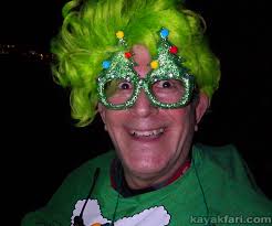 Paddling the 2020 Pompano Beach Holiday Boat Parade.