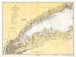1934 Nautical Chart Of Long Island Sound