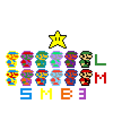Pixilart Super Mario Bros 3 Invincibility Star Mario And Luigi By Anonymous Tanuki mario and luigi pixelart keychains, pins, brooches or magnets!