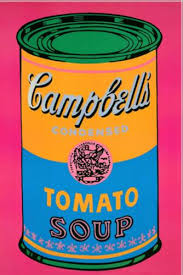 Warhol was able to apply multiple colors to create a layering effect, thus a different color composition could be made each time. Campbell S Soup Can Tomato Pink 1968 Andy Warhol Wikiart Org