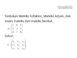 Matriks toeplitz adalah matriks simetris yang sirkulan. Determinan Matriks Ordo 3 3 Jika Maka Deta