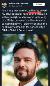 Just in case you thought that KC Tenants is a "tenants rights"  organization, they aren't. They are a Marxist revolutionary organization  advacing Marxist ideology. And Councilman Duncan is absolutely a Marxist who