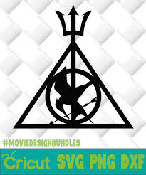 Free unicorn mandala svg, png, eps & dxf by caluya design. Harry Potter Deathly Hallows With Crow Svg Png Dxf Clipart Movie Design Bundles