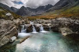 Some of the pools make great swimming, but rarely get warm (a wetsuit is a good option). Sceic View Of Fairy Pools Isle Of Skye Scotland Uk Overcast Nobody Stock Photo 193427518