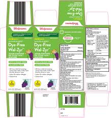 Childrens Dye Free Wal Zyr Cetirizine Hcl Solution Walgreen