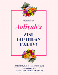 Colorful alphabet for party flyers. Birthday Party Flyer
