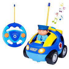 In this video show you how to make a simple rc car with dc motors and 9v battery. Sgile Remote Control Car For Toddlers With Sound And Light Rc Police Car Toys Birthday Gift Present For 18 Month Year Old Boys Girls Blue Buy Online In Turkey At Turkey Desertcart Com Productid