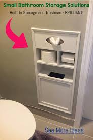 Make your bathroom the cleanest — and tidiest — room in the house with these easy and genius storage ideas. Creative Bathroom Storage Solutions For Small Bathrooms And Organization Ideas We Love Small Bathroom Storage Solutions Bathroom Storage Solutions Small Bathroom Storage