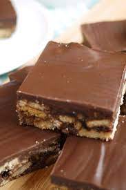 This Is A Nice Easy Recipe For Tiffin Made From Digestive Biscuits Quick And Easy And No Cooking Tray Bakes Tray Bake Recipes Desserts