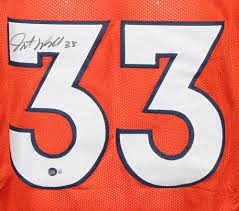 Javonte Williams Autographed Signed Pro Style Orange Xl Jersey Bas 32104 Denver Autographs