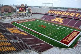 You have your pick of us bank stadium or target field, or even tcf stadium if need be. Gophers Football Home Gets New Name Huntington Bank Stadium Mpr News