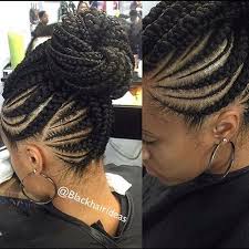 Fairies are her favorite so i had to incorporate some. Cornrows Updo Hairstyles On Instagram African Braids Hairstyles Natural Hair Styles Cornrow Hairstyles