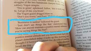 Hitchhikers guide entry what to do if you find yourself stuck with no hope of rescue consider yourself lucky that life has been good to you so far. A Quote From The Hitchhikers Guide To The Galaxy Positive Mental Attitude Jacksepticeye