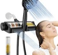 MakeFit Filtered Shower Head with Handheld Combo Matte Black ...