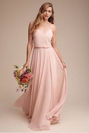 Inesse Dress Whipped Apricot In Bridesmaids Bridal Party Bhldn Blush Bridesmaid Dresses Pink Bridesmaid Dresses Chiffon Bridesmaid