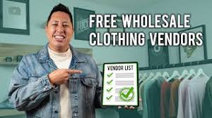 3) men wholesale clothing suppliers. Free Clothing Vendors For Your Clothing Brand Youtube