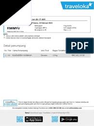 Untuk memudahkan penjelasan kami menggunakan contoh traveloka. E Tiket Traveloka 1 Pdf