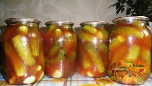 огурцы с кетчупом чили на литровую банку без стерилизации Ogurcy S Ketchupom Chili Na Zimu V Litrovyh Bankah Bez Sterilizacii
