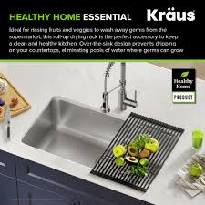 Manufacturing, construction and retail will be allowed to reopen across the city, with some restrictions. Kraus Multipurpose Over Sink Roll Up Dish Drying Rack In Black Walmart Com Walmart Com