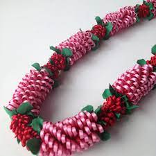 Floss Flower And Boze Ribbon Lei Ribbon Lei Ribbon Art Ribbon Garland