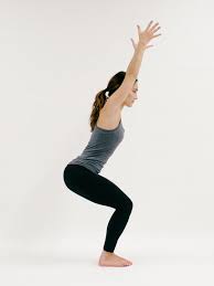 Chair Pose Morning Yoga Poses Chair Pose Yoga Yoga Poses