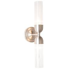 Hubbardton Forge Reflections Fluted 2 Light Wall Sconce Ylighting Com
