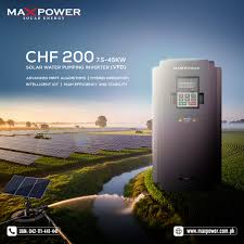 Irrigation Made Smarter with Solar Energy! 𝐌𝐚𝐱𝐏𝐨𝐰𝐞𝐫 𝐂𝐇𝐅 𝟐𝟎𝟎  (𝟕.𝟓–𝟒𝟓𝐤𝐖) 𝐒𝐨𝐥𝐚𝐫 𝐖𝐚𝐭𝐞𝐫 𝐏𝐮𝐦𝐩𝐢𝐧𝐠 𝐈𝐧𝐯𝐞𝐫𝐭𝐞𝐫  (𝐕𝐅𝐃)— your ultimate solution for reliable, cost-effective, and  eco-friendly water pumping. ✓ Advanced ...